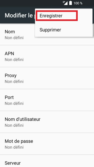 Créer un point d’accès Internet manuellement (APN)